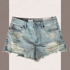 AE boyfriend short ripped denim